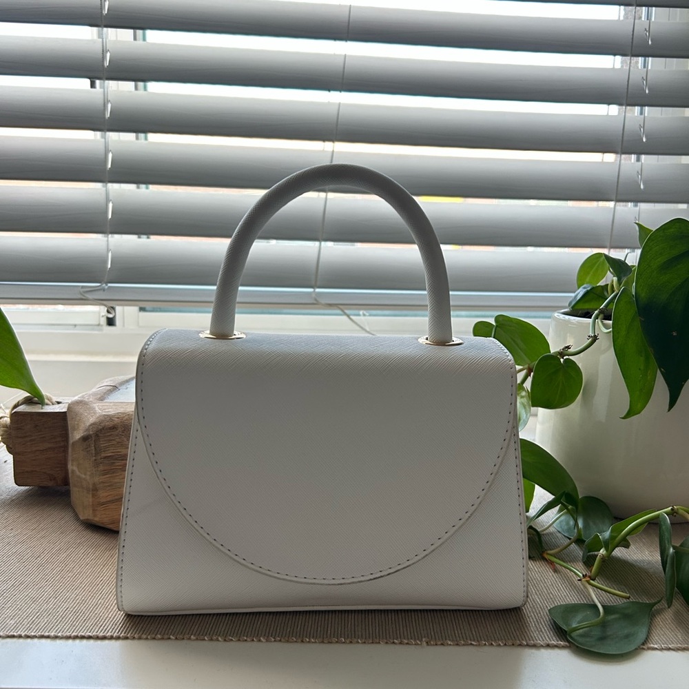 Olga Berg Sasha White Shoulder Bag